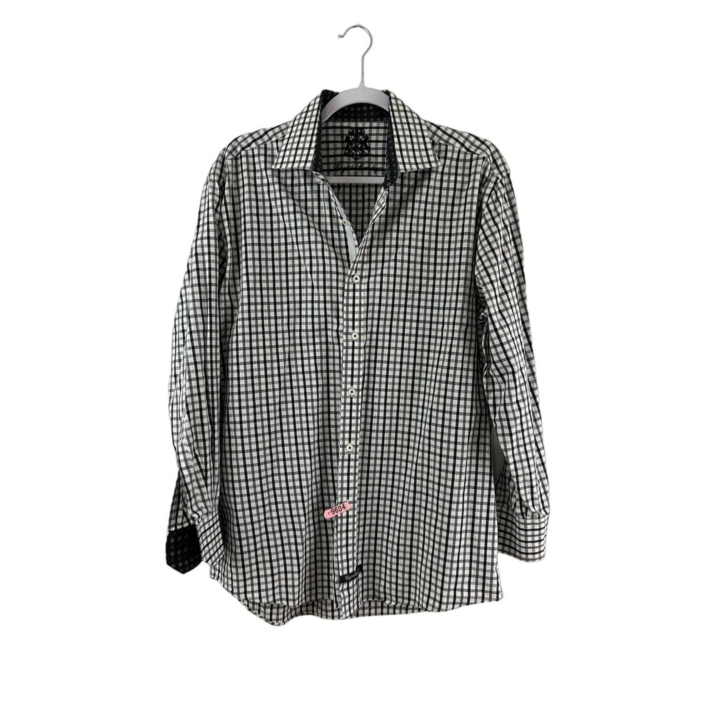 English Laundry Christopher Wicks Mens Casual Button Down Shirt Flip Cuff 16